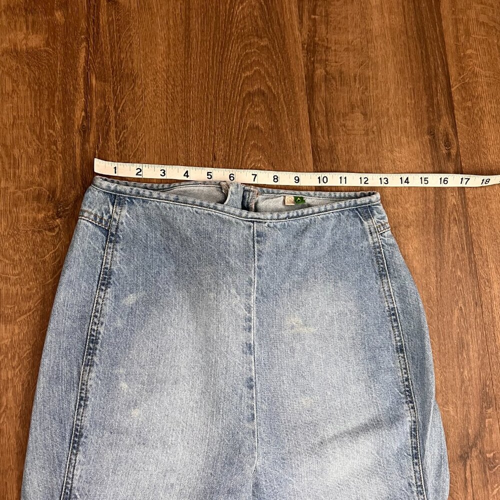Farm Rio Wide Leg Flare Side Slit Jeans size 38 (XS) - Picture 7 of 12